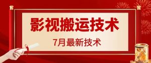 7月29日最新影视搬运技术，各种破百万播放-聊项目