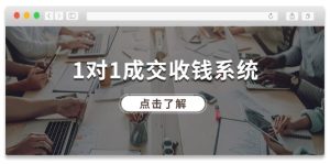 1对1成交收钱系统,全网130万粉丝,十年专注于引流和成交!-聊项目