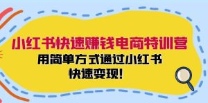 小红书快速赚钱电商特训营:用简单方式通过小红书快速变现!(55节)-聊项目