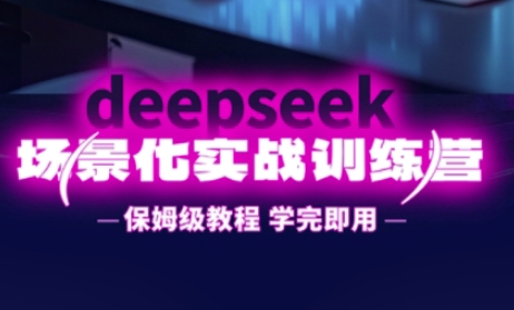 DeepSeek场景化实战训练营，保姆级教程，学完即用，手把手教你用DeepSeek提升效率-聊项目