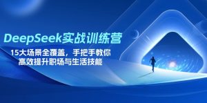 DeepSeek实战训练营，15大场景全覆盖，手把手教你高效提升职场与生活技能-聊项目