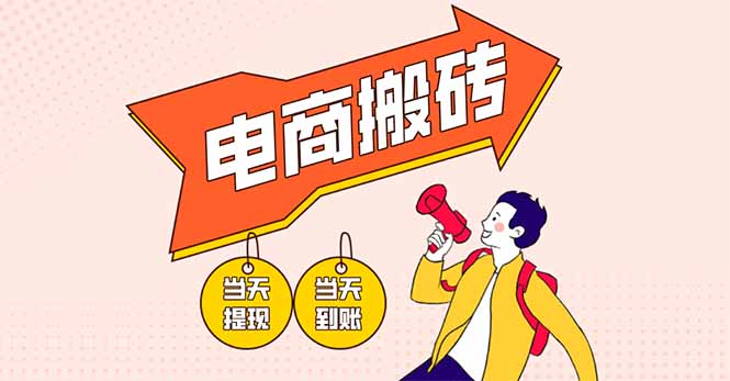 电商搬砖项目，单机日收益300+，非常暴力，小白上手就会-聊项目