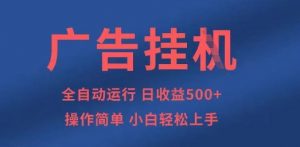 广告挂G全自动5张+项目，操作简单，小白轻松上手【揭秘】-聊项目