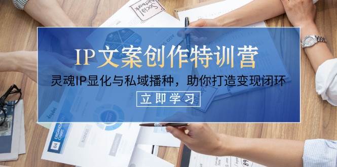IP文案创作特训营，灵魂IP显化与私域播种，助你打造变现闭环(14节课)-聊项目