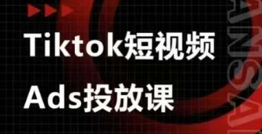 Ads视频投放课，tiktok短视频广告投放课-聊项目