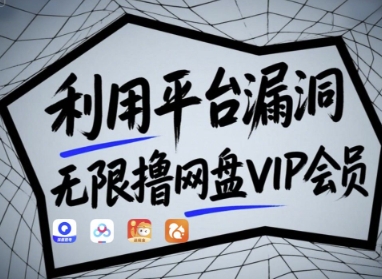 利用平台漏洞，无限撸网盘VIP会员，用户亲测有效!【漏洞原理+操作演示】-聊项目