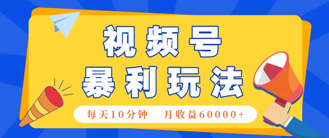 视频号AI赚钱法，每天只需10分钟，月入6万+！(超详细拆解)-聊项目