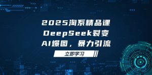 2025 淘系精品课，DeepSeek 裂变，AI 爆图，暴力引流-聊项目