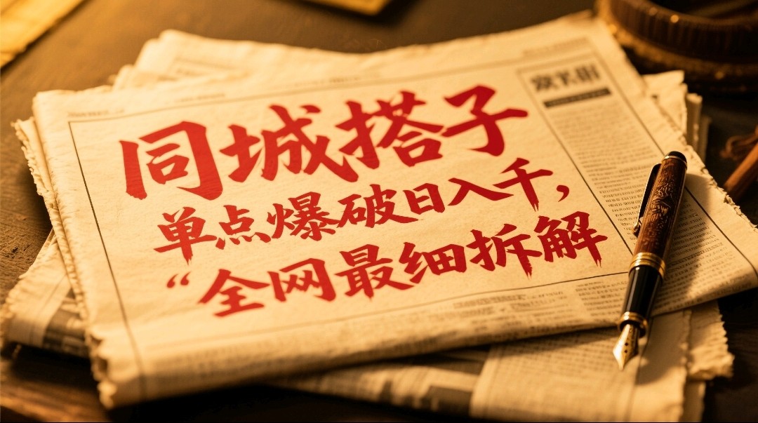同城搭子群19.9单点爆破日入千，搭子组局月入万，全网最细拆解-聊项目