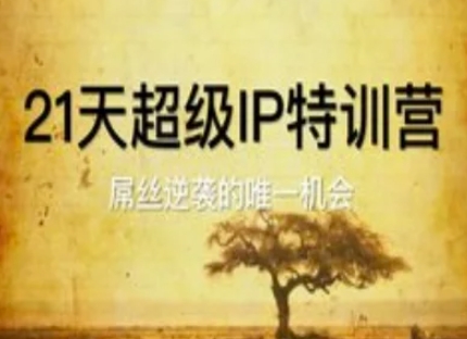 21天超级IP特训营，屌丝逆袭的唯一机会-聊项目