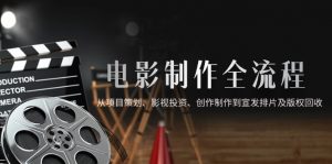 电影制作全流程,从项目策划、影视投资、创作制作到宣发排片及版权回收-聊项目