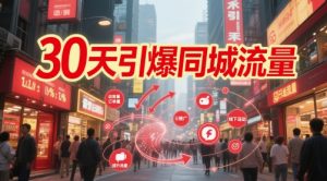 30天引爆同城流量:团购篇 认知篇 流量篇 来客篇 达人篇 老板人设IP篇 投流篇-聊项目