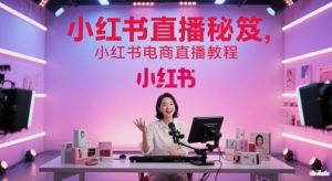 小红书直播秘笈,小红书电商直播教程-聊项目