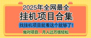 最新2025年挂机项目合集，一套课程全部讲完，找项目看这一个课程就够了！-聊项目