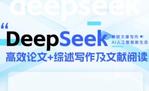 DeepSeek论文写作实战营-聊项目