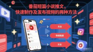 番茄短篇小说推文,快速制作及发布视频的两种方法-聊项目