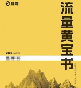 群响流量黄宝书25-29期，群响内部私享资料非卖品-聊项目