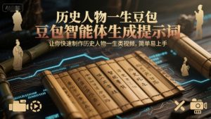 历史人物一生豆包智能体生成提示词，让你快速制作历史人物一生类视频，简单易上手-聊项目