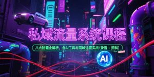 私域流量系统课程,八大秘籍全解析,含AI工具与同城运营实战(录音+资料-聊项目