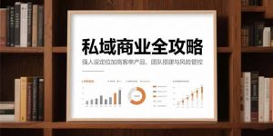 私域商业全攻略,强人设定位加高客单产品,团队搭建与风险管控-聊项目