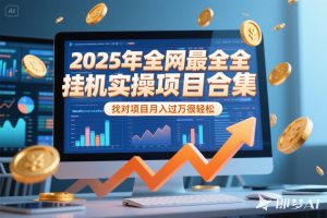 2025年挂机实操项目实操演练,挂机类型,AI直播类型,轻资产创业类型…-聊项目