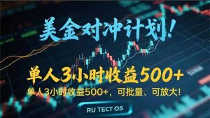 长久稳定的撸美金项目，平均3小时收入 500+，可公司实地考察实地操作！-聊项目