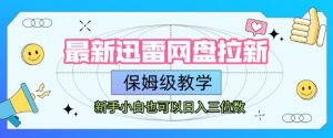 最新迅雷网盘拉新,保姆级教学,新手小白也可以日入三位数-聊项目