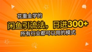 花重金学的闲鱼引流法,日引流300+创业粉,看完这节课瞬间不想上班了-聊项目