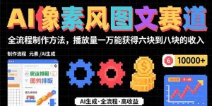 AI像素风图文赛道:全流程制作方法,播放量一万能获得6块到8块的收入-聊项目