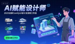 AI赋能设计师, 2025全新comfyui设计全流程工作流 ,室内-建筑-景观-美术,零基础直接上手-聊项目