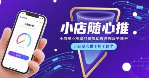 小店随心推微付费撬动自然流投手教学,小店随心推手把手教学-聊项目