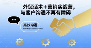外贸话术+营销实战营,与客户沟通不再有障碍-聊项目