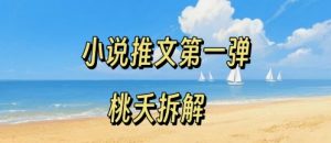 小说推文项目操作全流程第一弹,0粉就能做,门槛低非常适合新手-聊项目