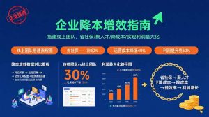 企业降本增效指南:搭建线上团队,省社保/聚人才/降成本/实现利润最大化-聊项目