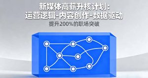 新媒体高薪升核计划:运营逻辑-内容创作-数据驱动,提升200%的职场突破-聊项目