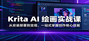 Krita AI 绘画实战课:从安装部署到变现,一站式掌握创作核心技能-聊项目