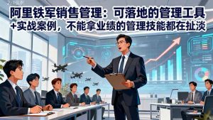 阿里铁军销售管理：可落地的管理工具+实战案例，不能拿业绩的管理都在扯淡-聊项目
