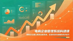 电商企业管理系统构建课：帮助企业建立高效运营系统，实现利润与规模的同步跃升-聊项目